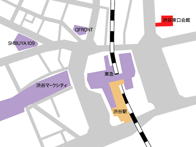 渋谷東口会館の地図